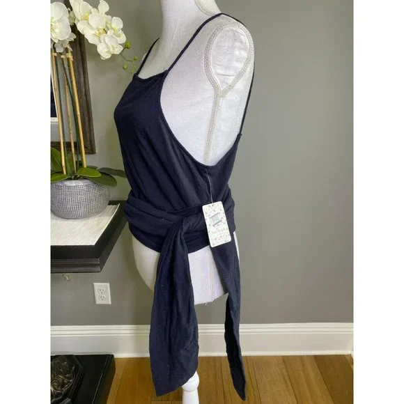 Free People Nikki Sleeveless Tank Top Black Women's Size S - Picture 5 of 8